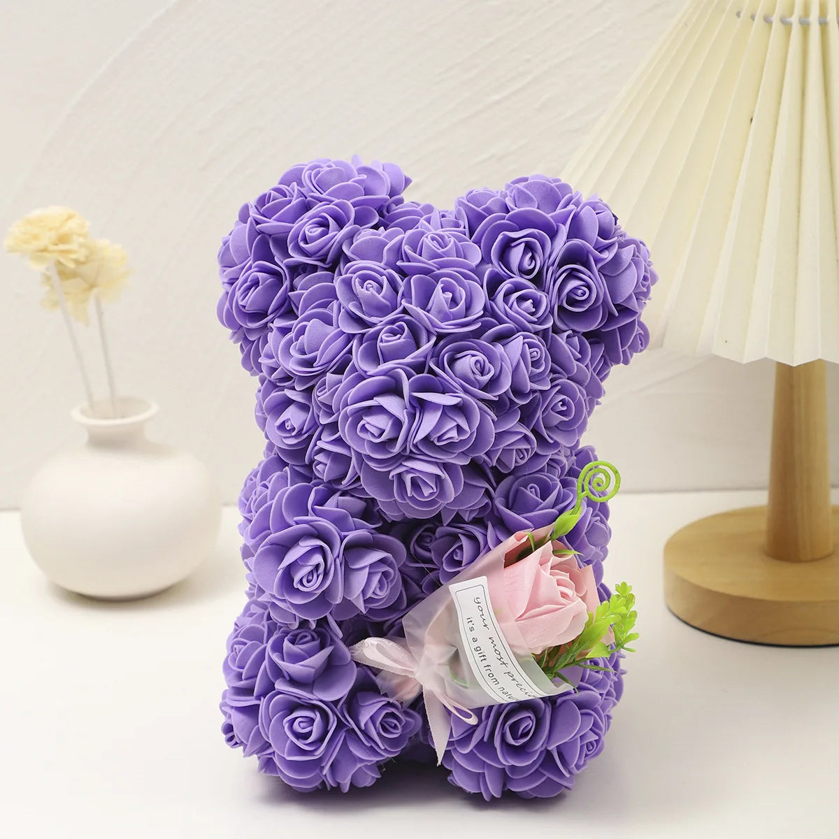 Mother's Day Foam Rose Teddy Bear Bouquet