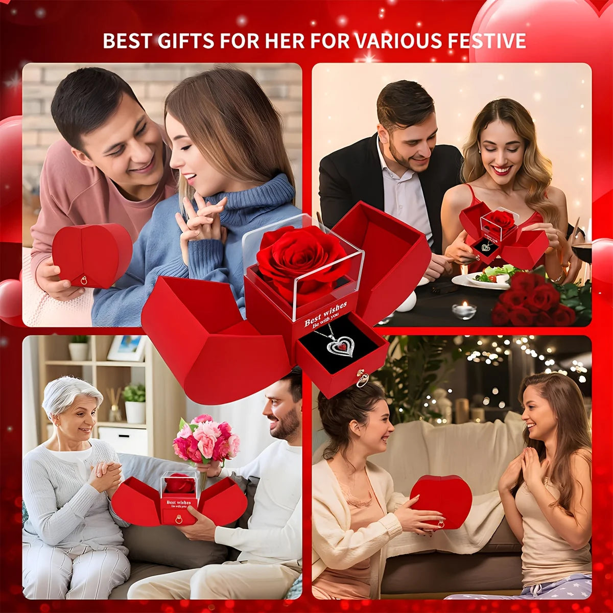 Mother's Day Eternal Rose Jewelry Box (Free Shipping)