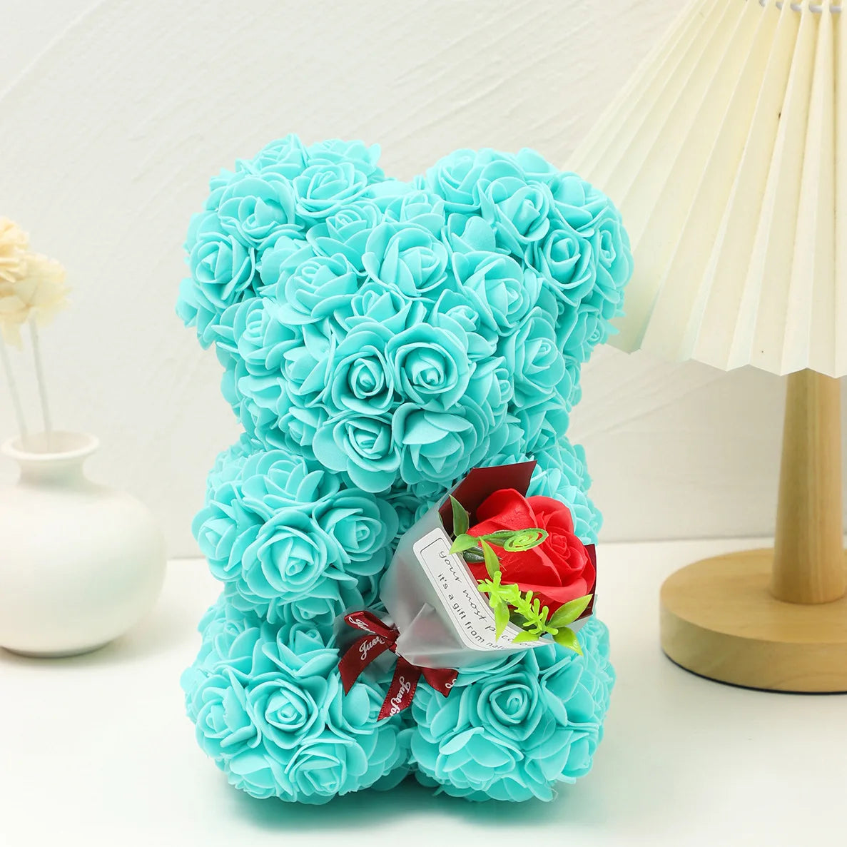 Mother's Day Foam Rose Teddy Bear Bouquet