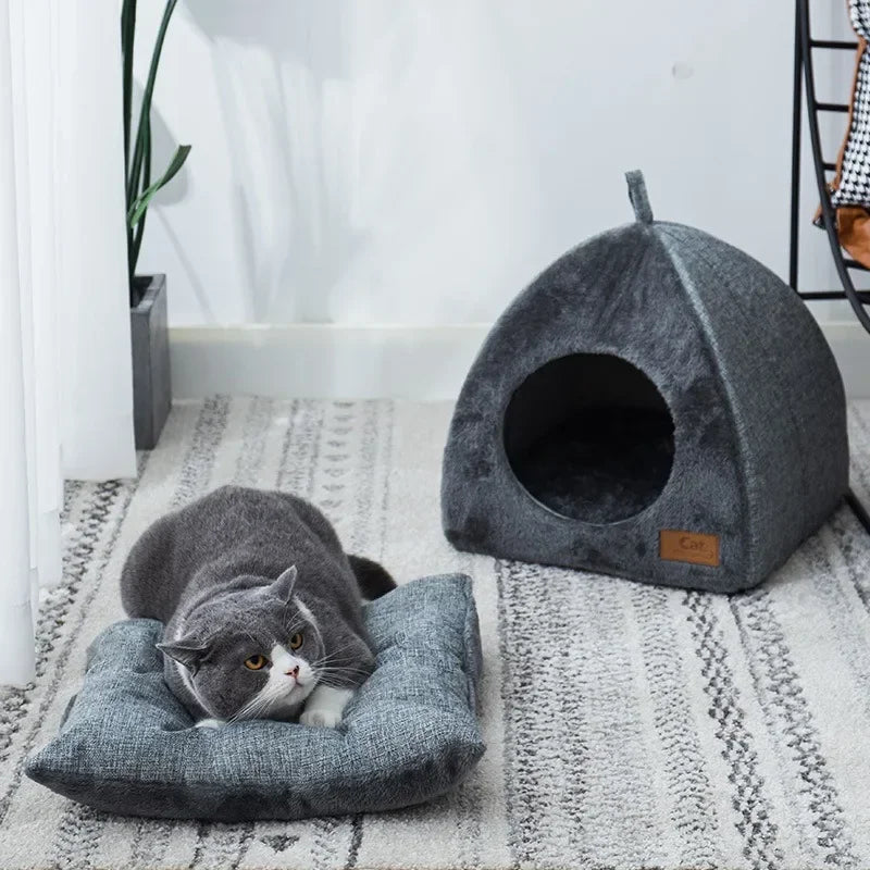 Premium Triangle Cat Nest Bed