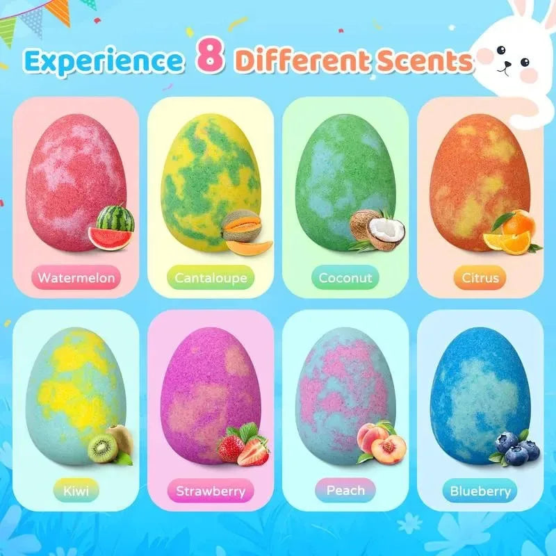Kids Egg Bath Bombs Set With Surprise Toys