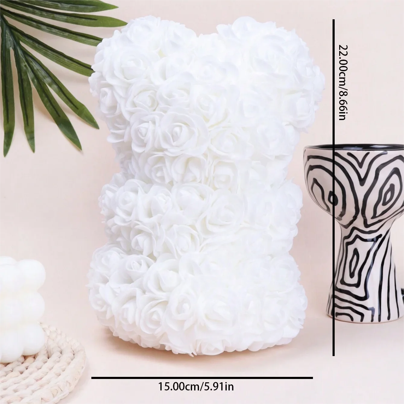 Mother's Day Foam Rose Teddy Bear Bouquet