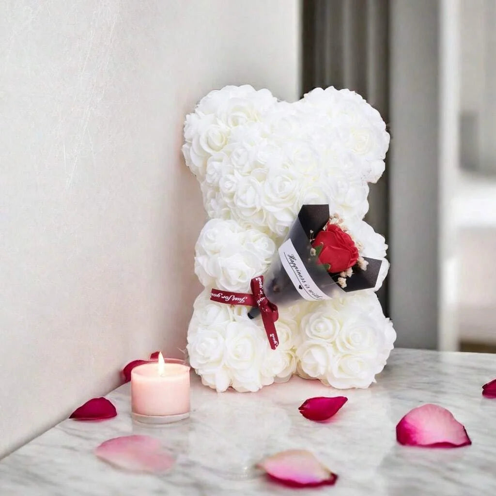 Mother's Day Foam Rose Teddy Bear Bouquet