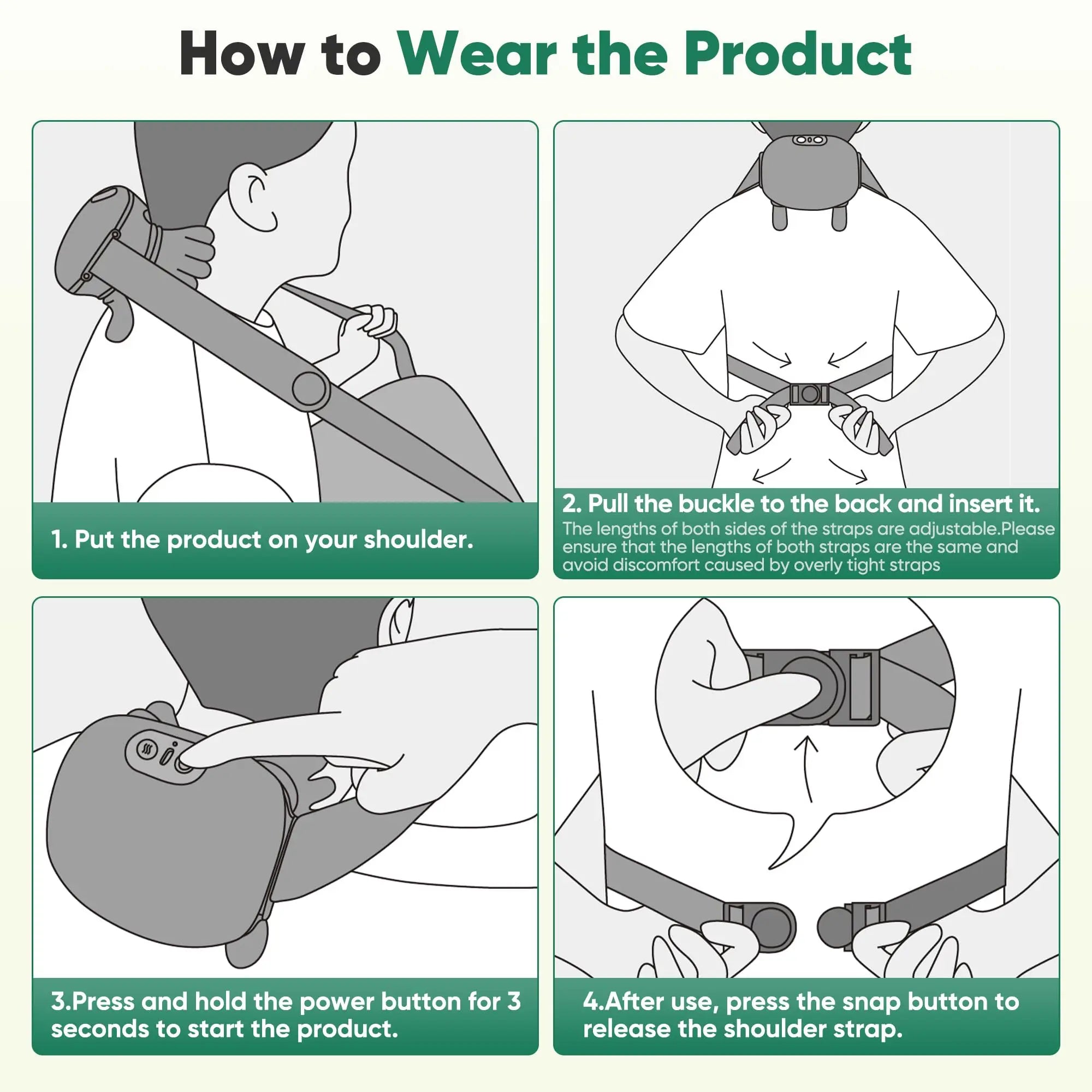 Wireless Neck Shoulder Kneading Massager