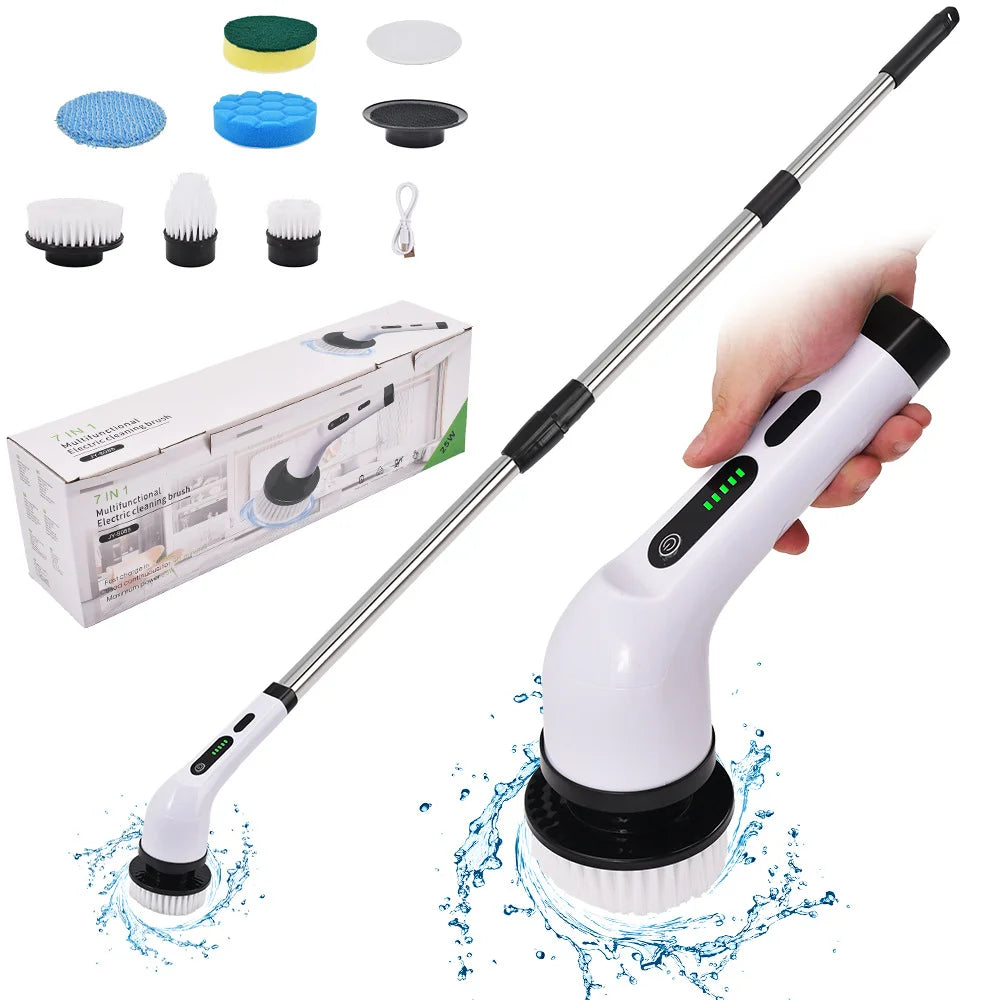 Electric Bathroom Kitchen Cleaning Brush