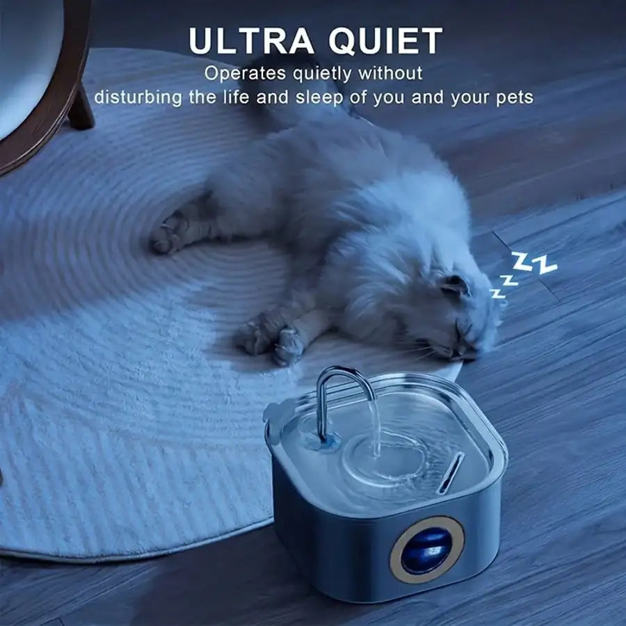 Stainless Steel Quiet Cat Dog Water Fountain