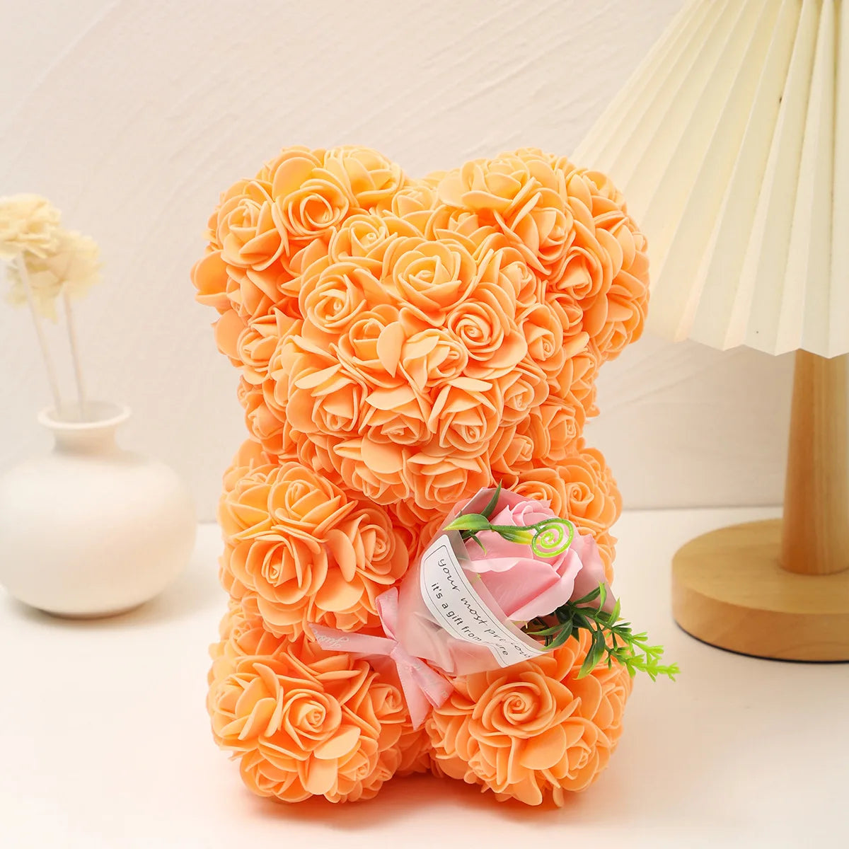 Mother's Day Foam Rose Teddy Bear Bouquet