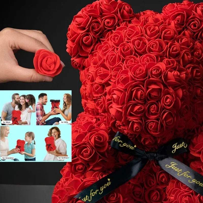 Mother's Day Eternal Rose Teddy Bear Gift