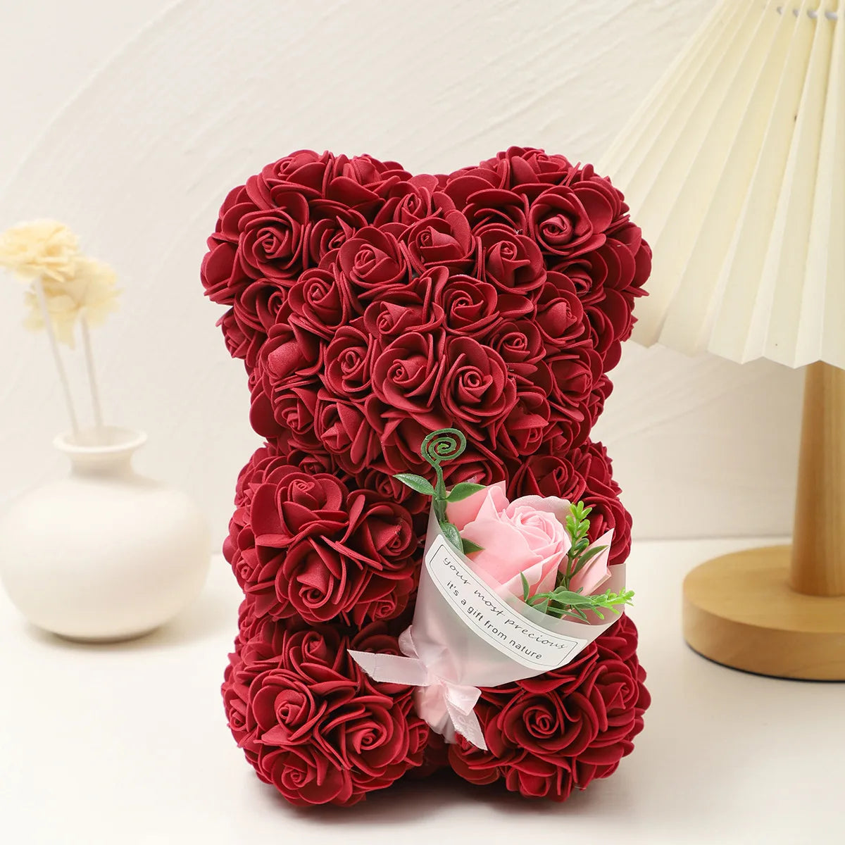 Mother's Day Foam Rose Teddy Bear Bouquet